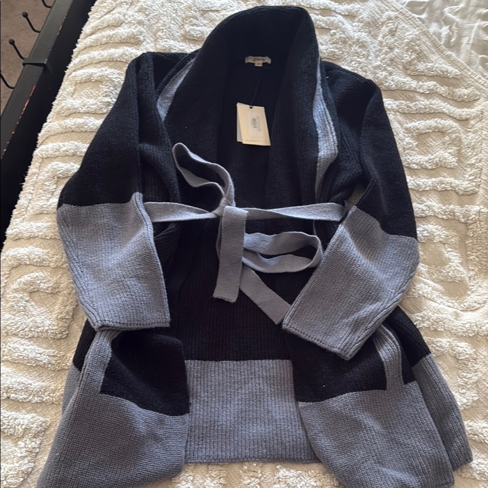 Colorblock Open Front Cardigan - Picture 4 of 5